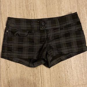 Black Plaid shorts